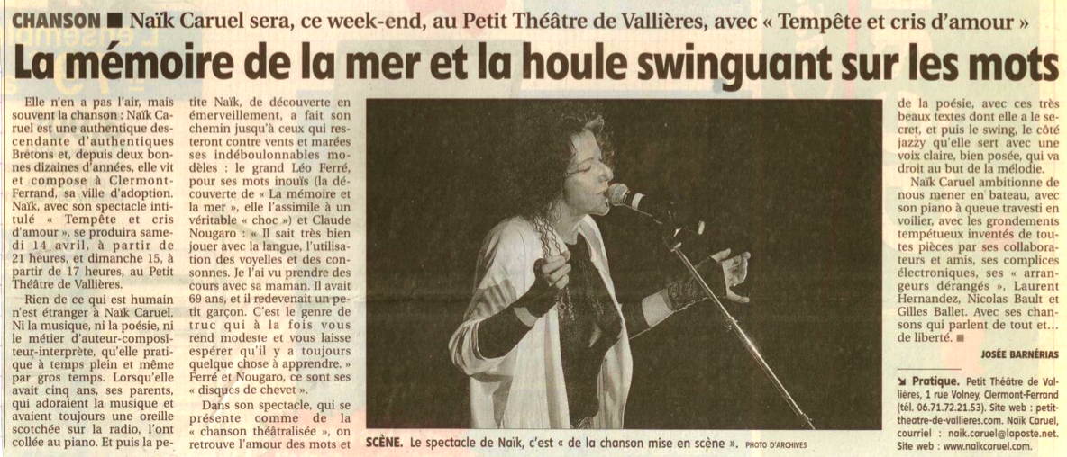 Article de Presse